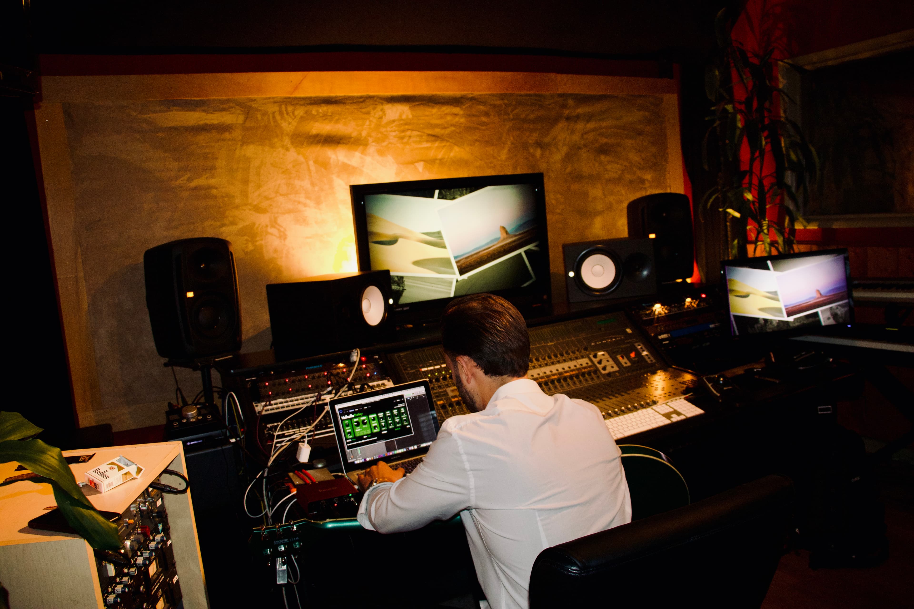 Musicians collaborating